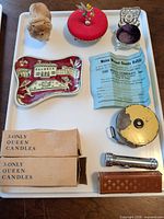 Overview of all items on tray