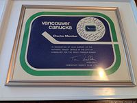 Front view of framed print