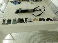 Full lot showing tool and all accessories laid out