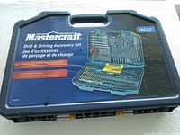 Closed case showing Mastercraft branding and 246-piece label