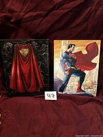Front view of both Superman canvas prints