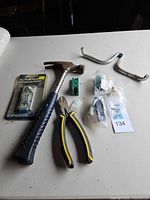 Overview of all tools and hardware on table