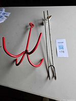 Both hooks side by side on table