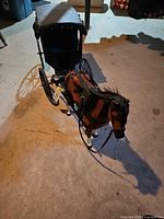 Horse and carriage set full view