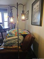 Full view of floor lamp showing overall design and height