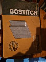 Front of Bostitch box displaying brand and product graphic