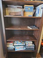 Front view showing overall structure and some shelves in use