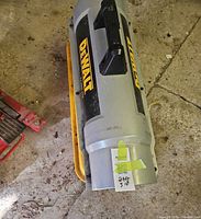 Top view of DEWALT heater showing handle, housing and wear