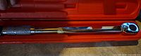 Torque wrench inside red case