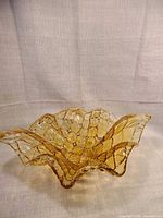 Top view showing full ruffled bowl shape