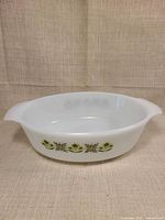 Top/side view showing full casserole dish and pattern