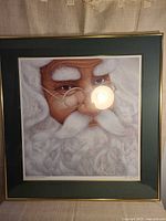 Full view of framed John Mahnic giclée print