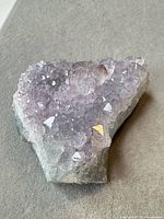 Top view showing lavender crystal cluster faces