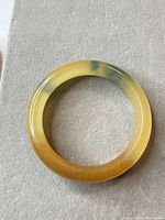 Top view of entire bangle showing color and shape