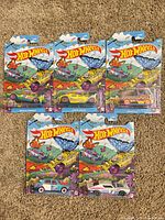 All five Spring Series blister cards front view