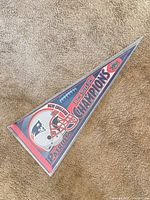 Full view of pennant displaying entire design
