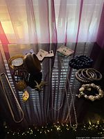 Overview of all jewelry pieces on table