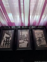 All three framed prints side by side