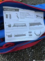 Instruction manual showing model BD-9020K inside carry bag