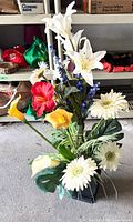 Full view of floral arrangement front angle