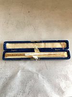 Pen in blue case, lid open showing full pen