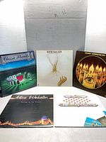 All five vinyl albums front sleeves visible
