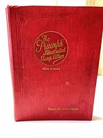 Front cover showing title, red cloth material, capacity text