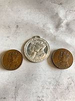Group view of all three medals front side