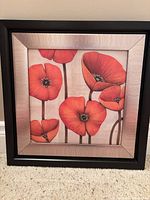 Front view of framed botanical print