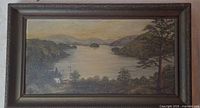 Full view of framed painting