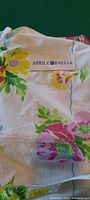 April Cornell label on floral storage bag