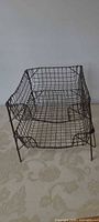front angled view of two-tier wire file holder