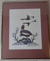 full view framed signed serigraph