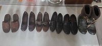 All six pairs lined up for overview