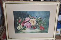 Full framed painting showing image and frame