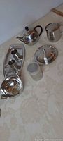 Group shot of all stainless steel items