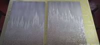 Front view of both canvases showing full design and texture