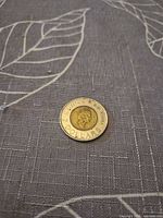 Obverse of 2000 Canadian $2 coin showing Queen Elizabeth II portrait
