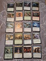 Full grid view of all 20 Magic: The Gathering cards