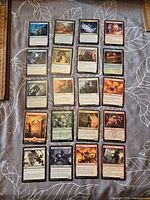 Full view of all 20 cards laid out in grid