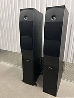 Front view of both Energy XL-28P speakers