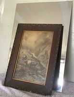 Mirror and framed print together