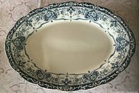 Top view showing full Rothesay pattern on platter