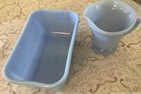 Refrigerator dish and creamer side by side