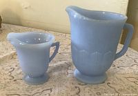 Pitcher and creamer front view