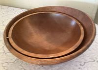 Both nested Baribocraft bowls showing relative sizes