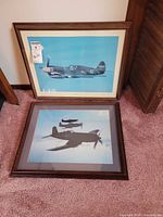 Both framed aviation prints overview