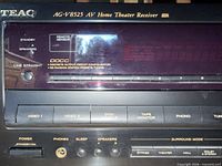 Front left view showing TEAC branding, model AG-V8525 marking and control buttons