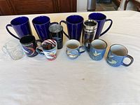 All eleven drinkware pieces grouped