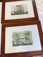 Both framed prints front view